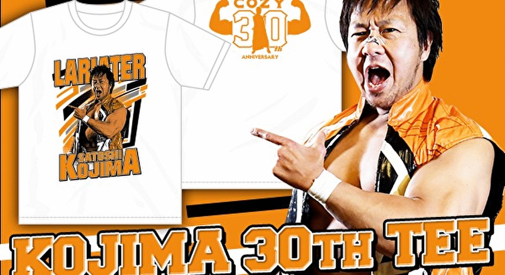 🔥新商品🔥モクスリー戦を控える小島聡選手、そして天山広吉選手の新作Tシャツが完成!