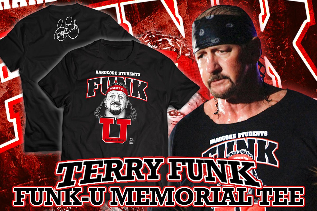 テリー・ファンク選手の追悼Tシャツを発売します(※9/9(土)以降お届け)
