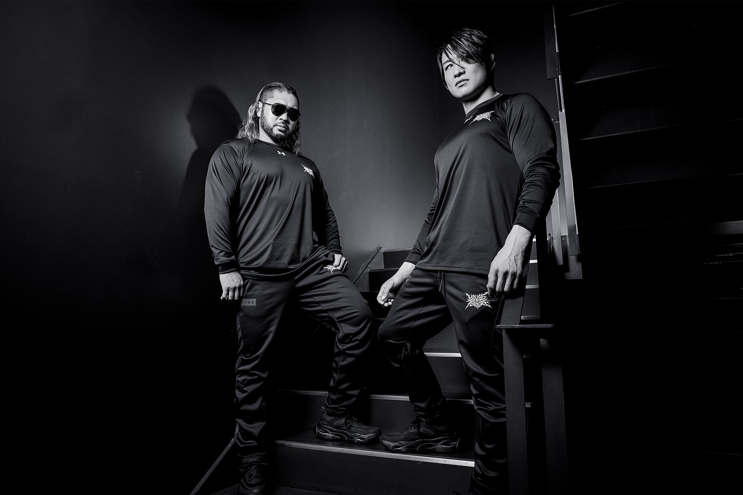 新日本プロレスHOUSEOFTORTURE×アンダーアーマーコラボセットアップ UA HOUSE OF TORTURE 3レイヤー パンツ