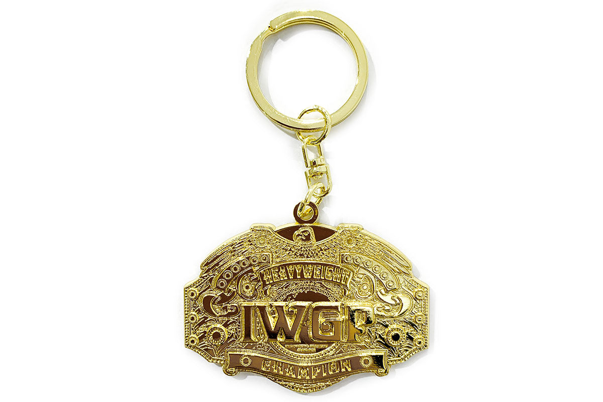 ✨再入荷✨ローソン限定グッズ(2022) 50thメタルキーホルダー(三代目IWGPヘビー級チャンピオンベルト)