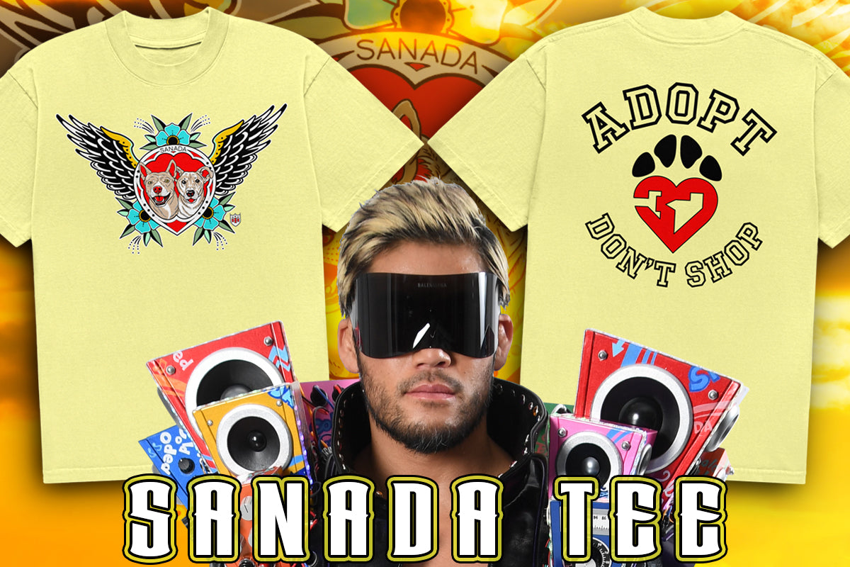 ✨再入荷✨SANADA × TOKYO HIRO「ADOPT DON'T SHOP」TEE(2026・ライトイエロー)