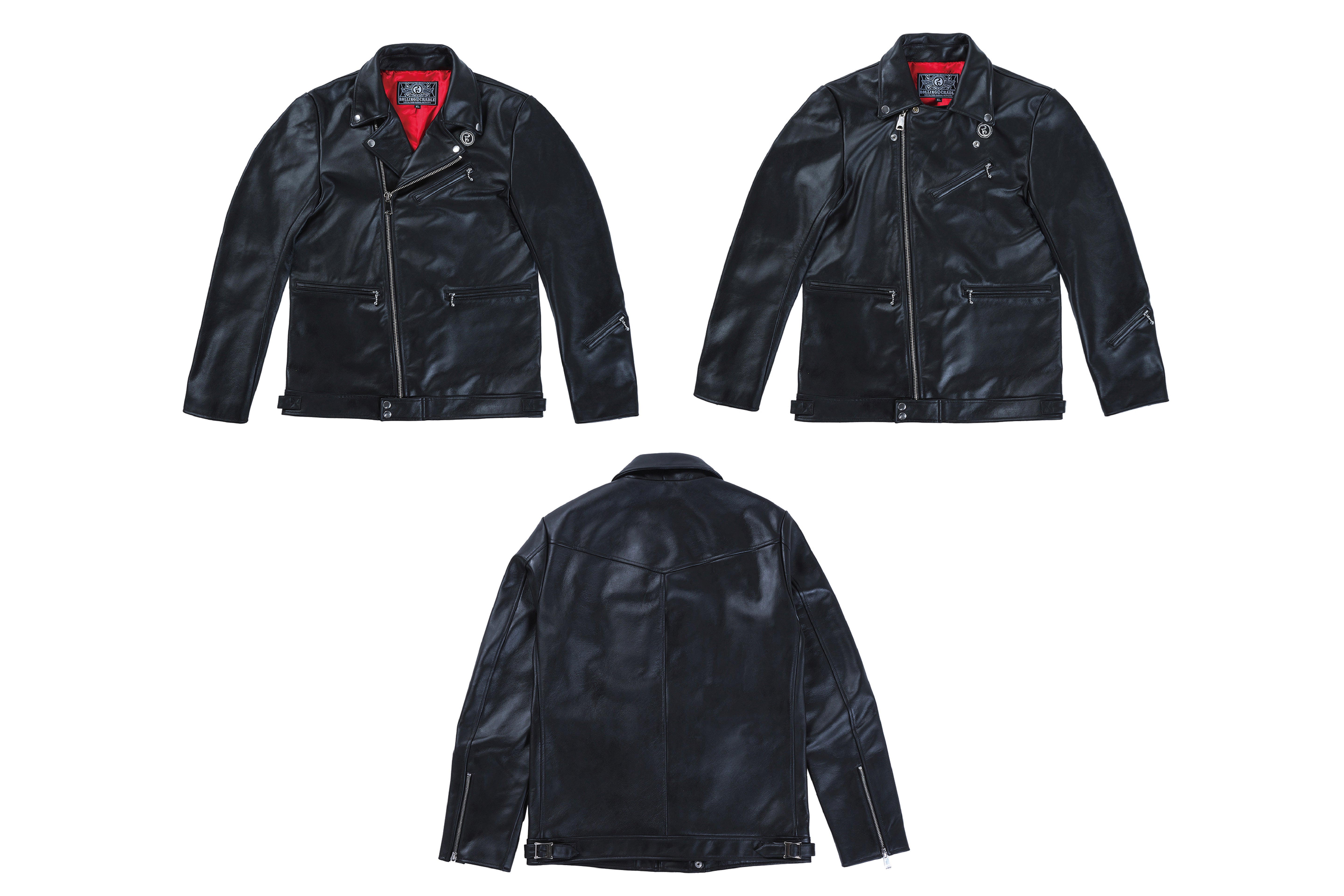 【3月上旬以降お届け】高橋ヒロム&ROLLING CRADLE PRODUCE 15thANNIVERSARY COLLABORATION ライダースジャケット(ブラック)