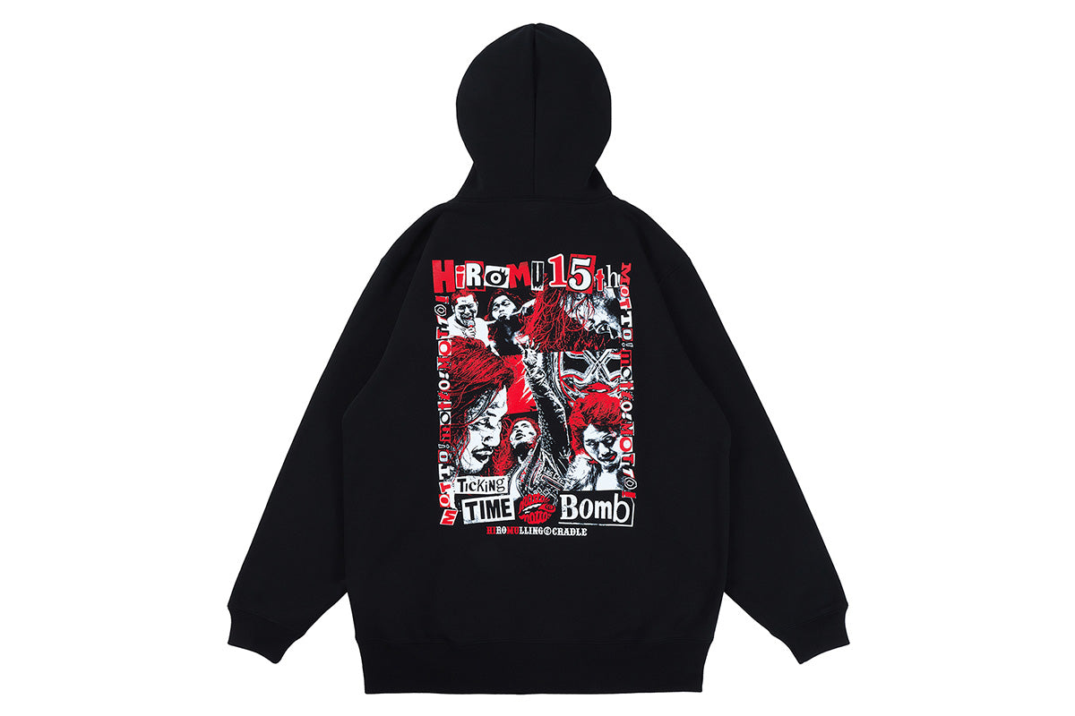 高橋ヒロム&ROLLING CRADLE PRODUCE 15thANNIVERSARY COLLABORATION プルオーバーパーカー(ブラック)