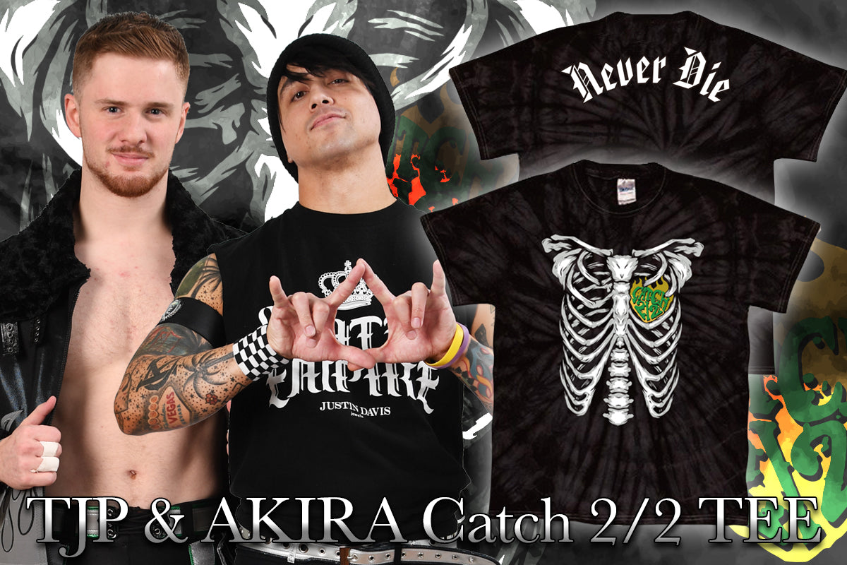 TJP&フランシスコ・アキラ「Catch 2/2」Tシャツ(スケルトン)
