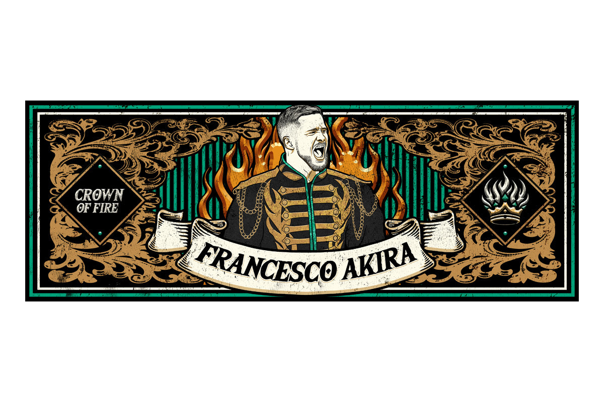 フランシスコ・アキラ「CROWN OF FIRE」スポーツタオル