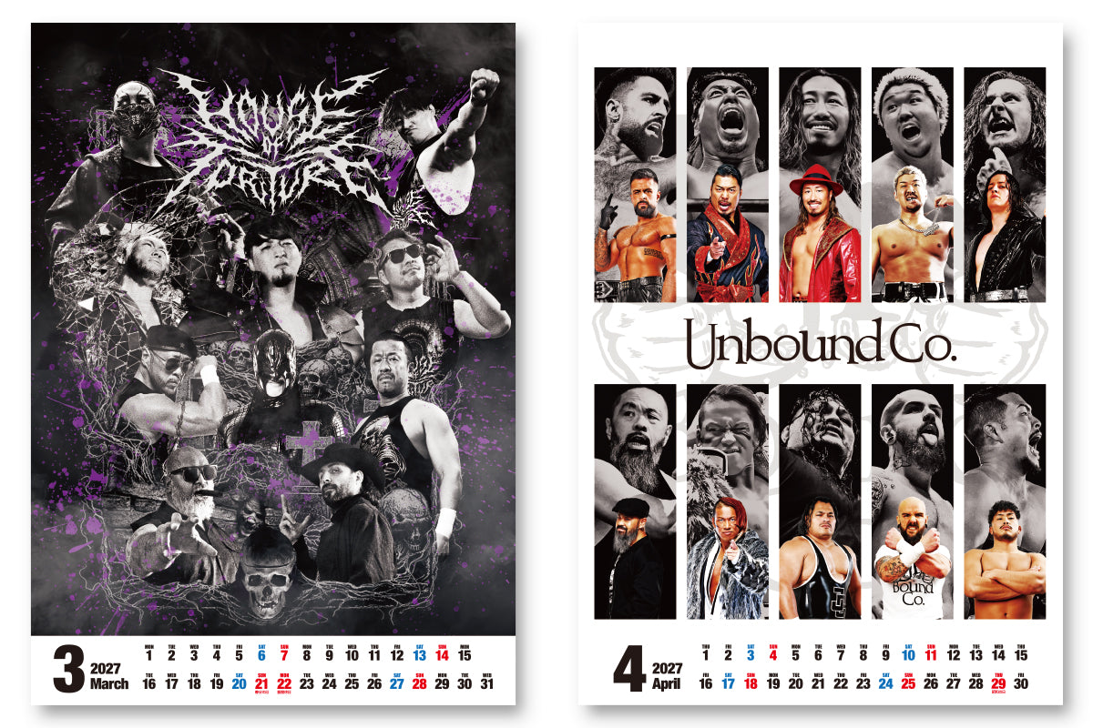 2027年 新日本プロレス カレンダー(壁掛けタイプ B3サイズ)