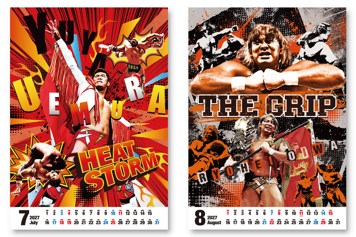 2027年 新日本プロレス カレンダー(壁掛けタイプ B3サイズ)