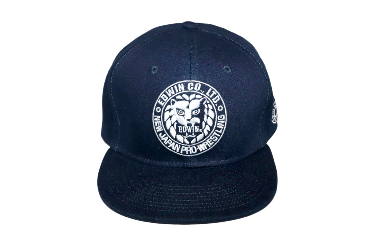 ライオンマーク×EDWIN Denimフラットブリムキャップ
