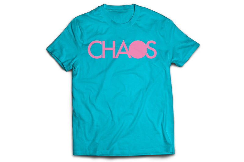 CHAOS Tシャツ（ターコイズブルー）