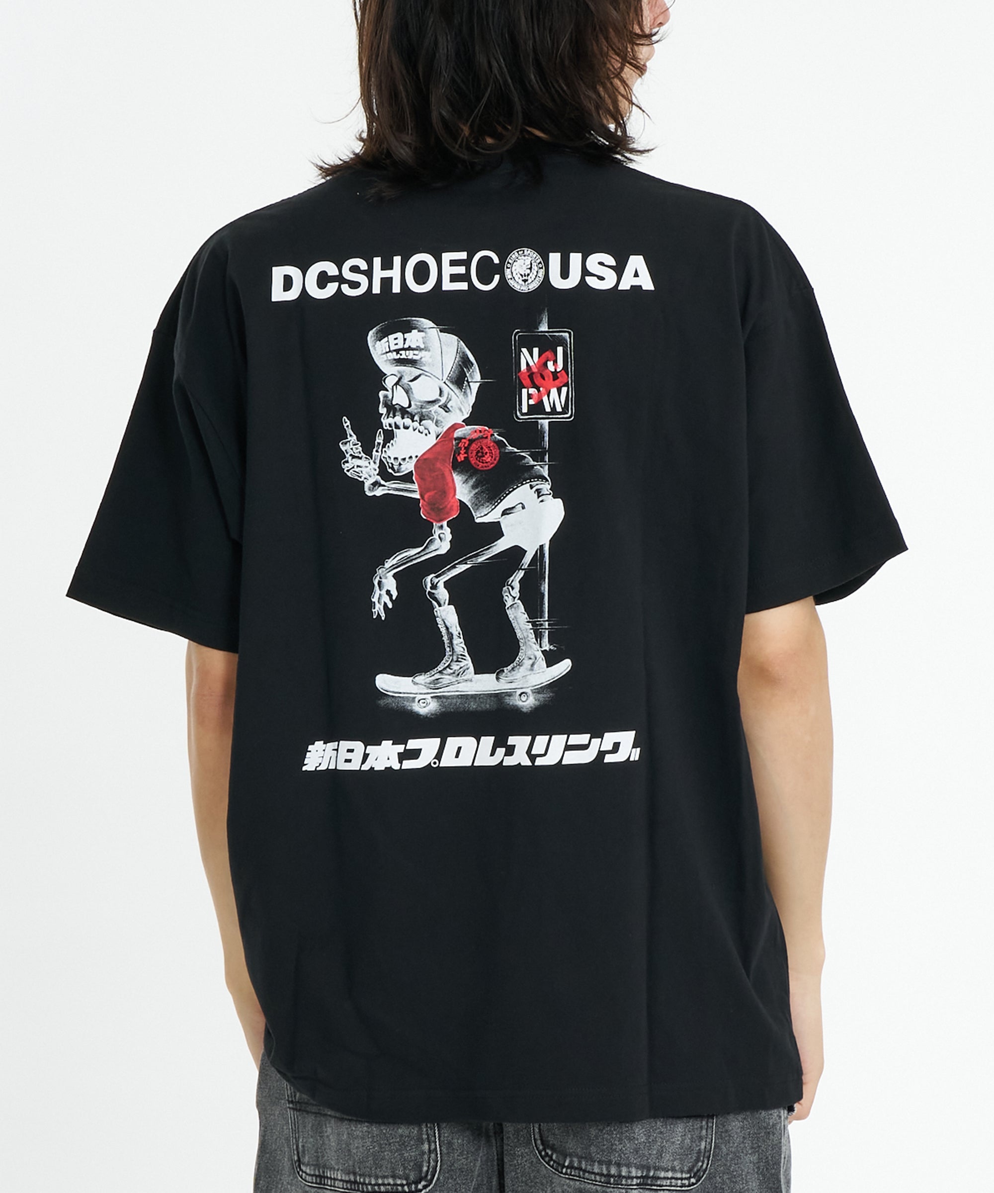 DC SHOES × 新日本プロレス コラボ スカルTシャツ