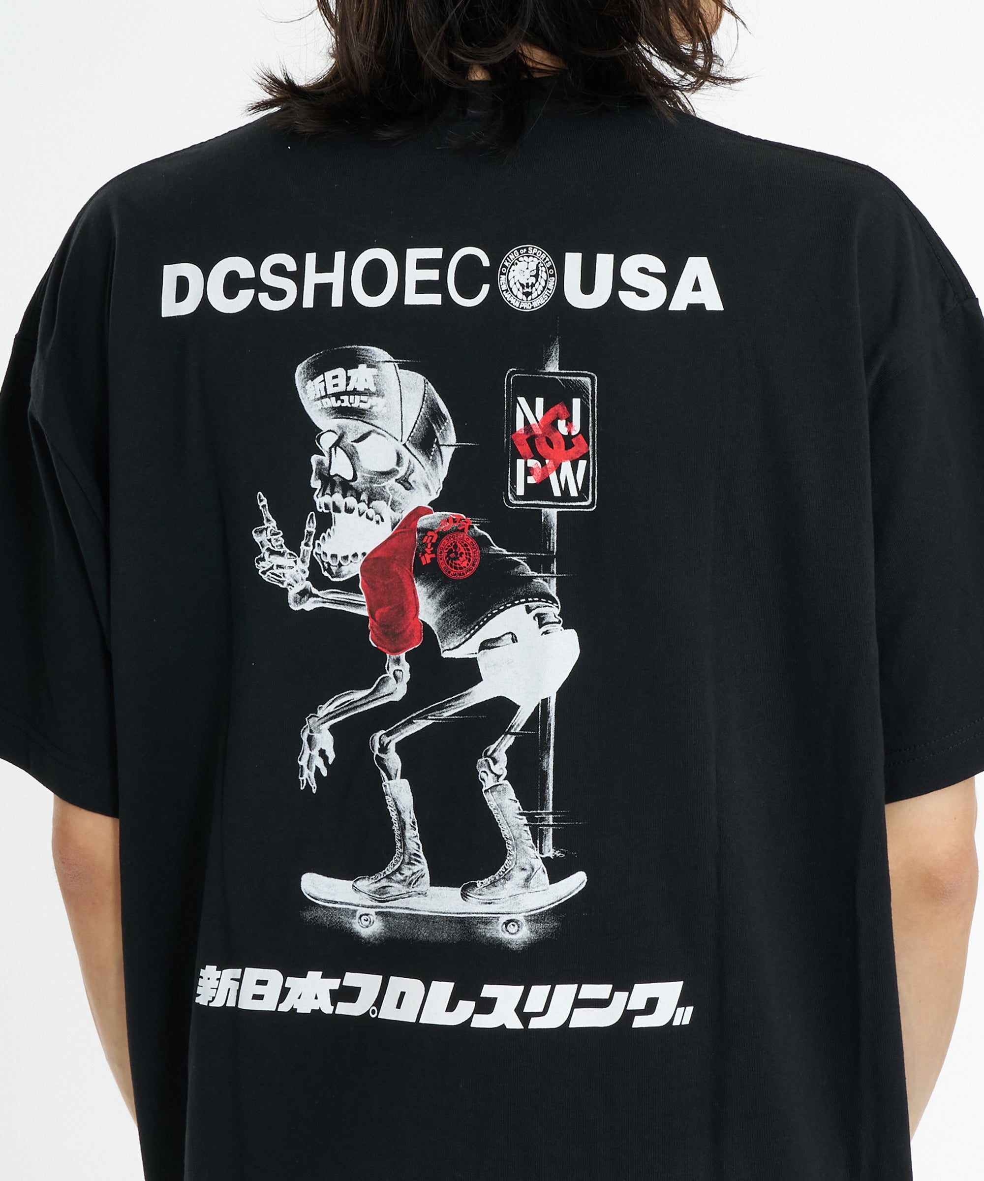 DC SHOES × 新日本プロレス コラボ スカルTシャツ