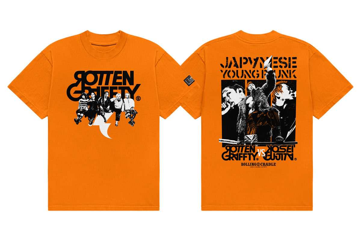 藤田晃生×ROTTENGRAFFTY JAPANESE YOUNG PUNK Tシャツ（ORANGE）