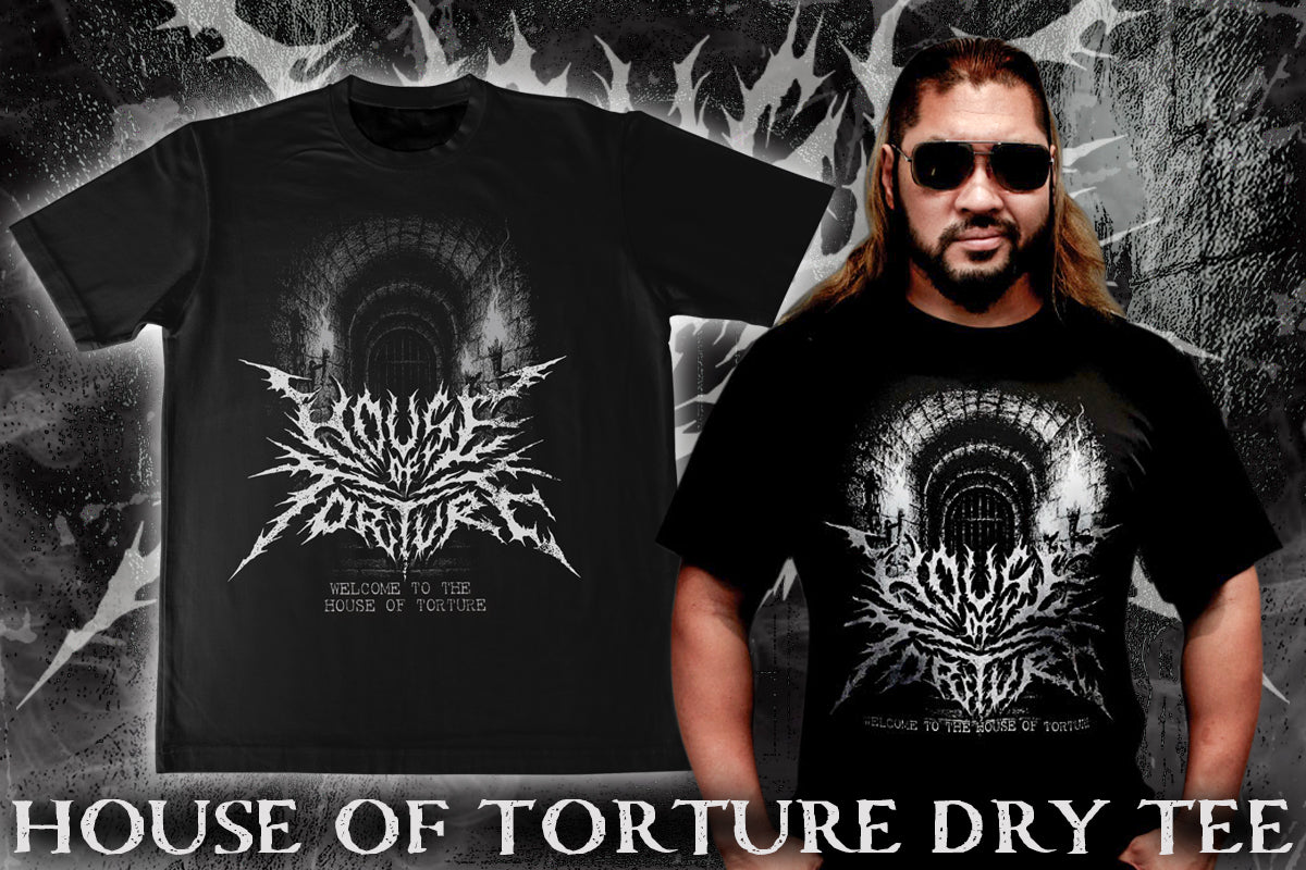 HOUSE OF TORTURE ドライTシャツ(2025・ブラック×シルバー×グレー)