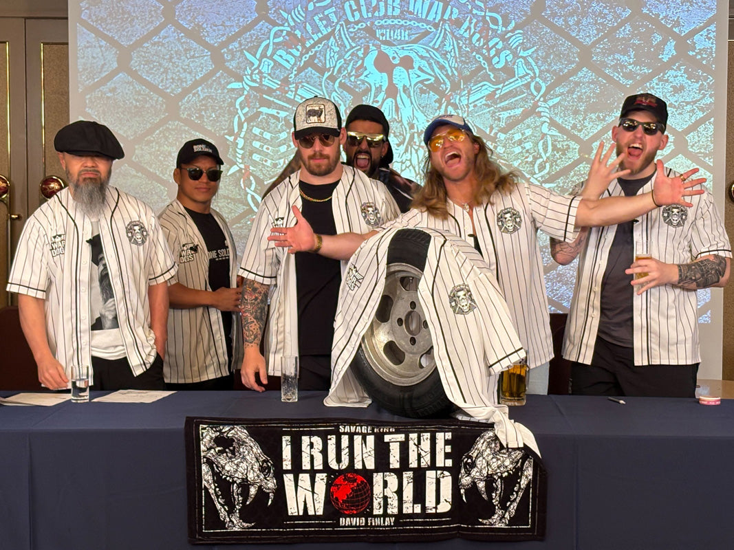 BULLET CLUB WAR DOGS「DAWGS 4 REAL」ベースボールシャツ