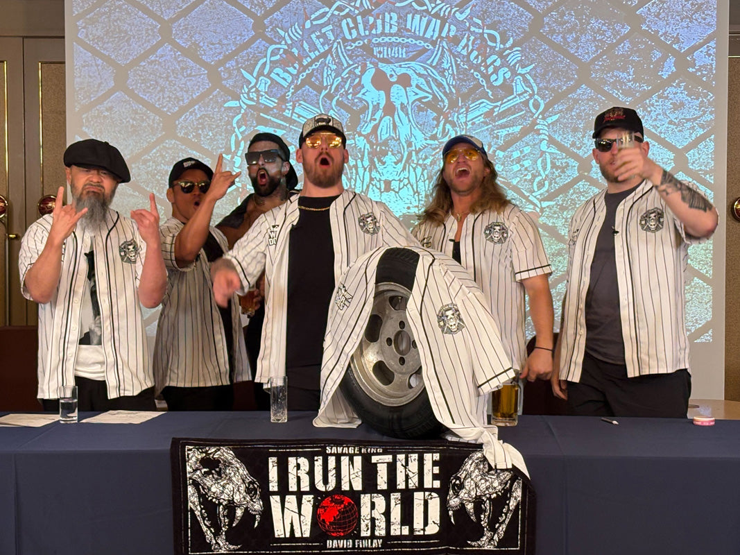 BULLET CLUB WAR DOGS「DAWGS 4 REAL」ベースボールシャツ