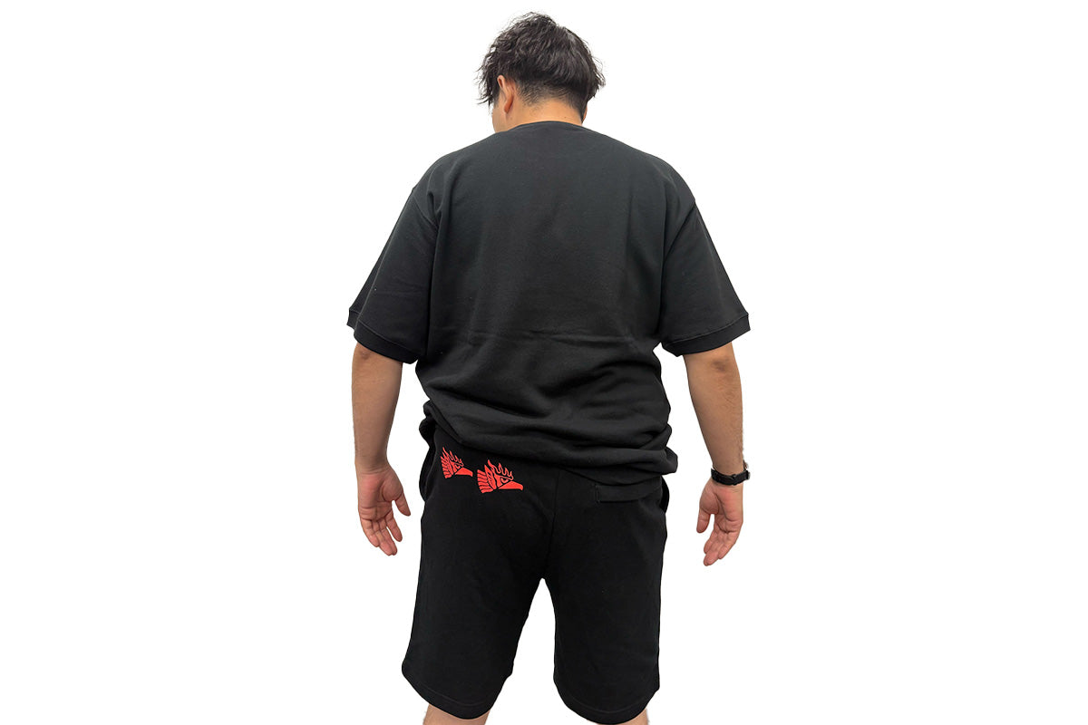 エル・デスペラード スウェットセットアップ(ショートスリーブ&ショーツ・ブラック)