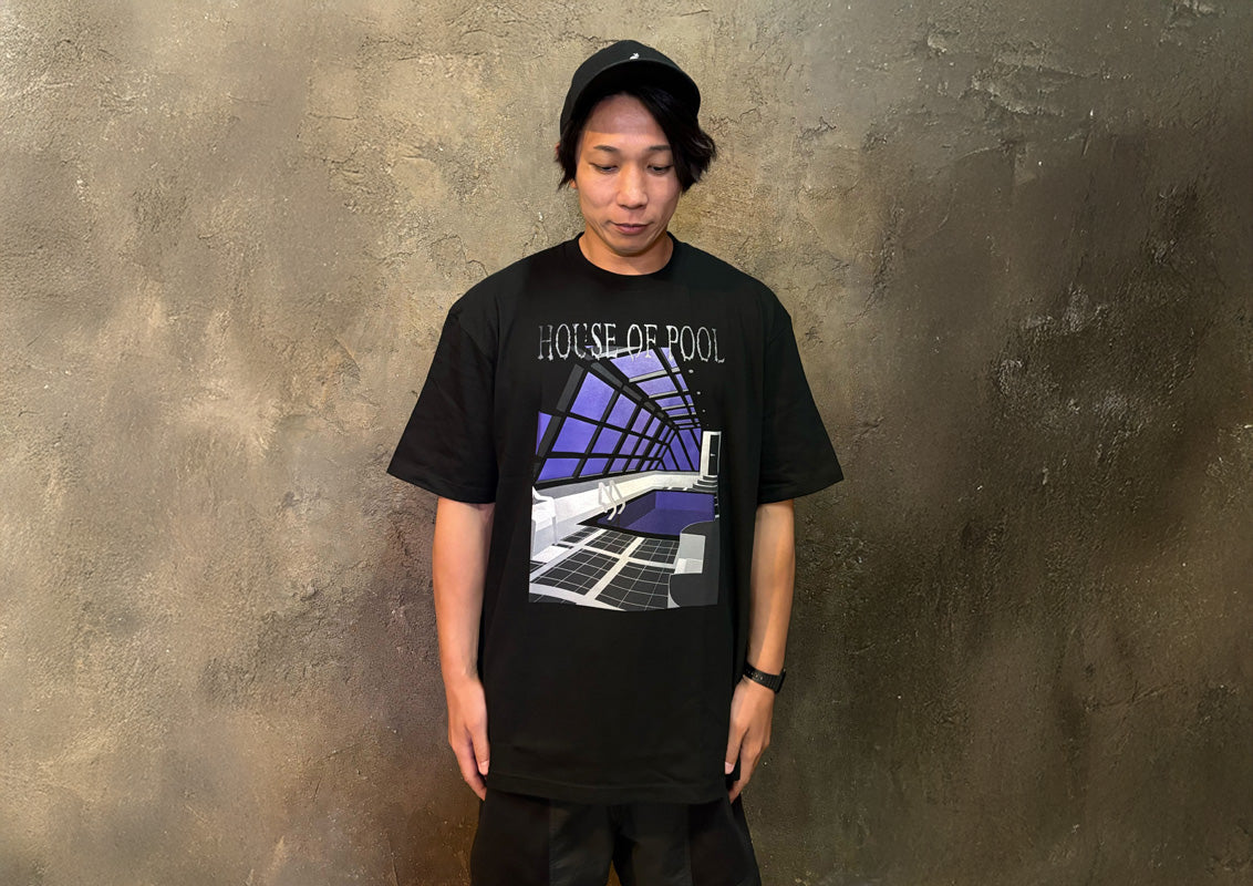 YOH「HOUSE OF POOL」ビッグシルエットTシャツ
