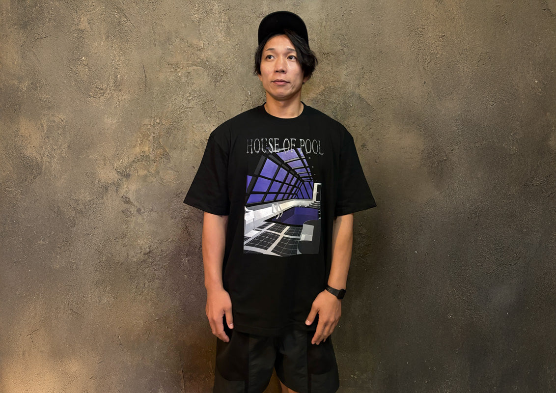 YOH「HOUSE OF POOL」ビッグシルエットTシャツ