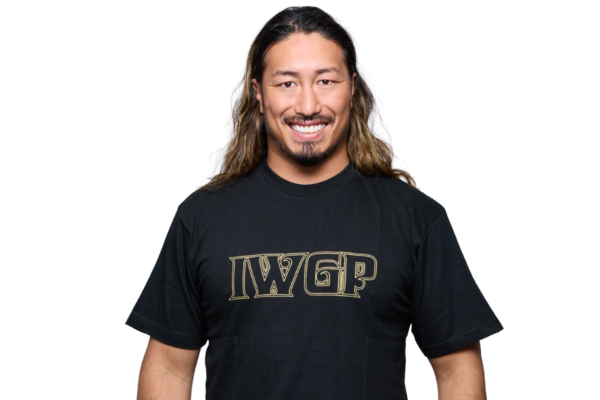 IWGP Tシャツ(ブラック×ゴールド)