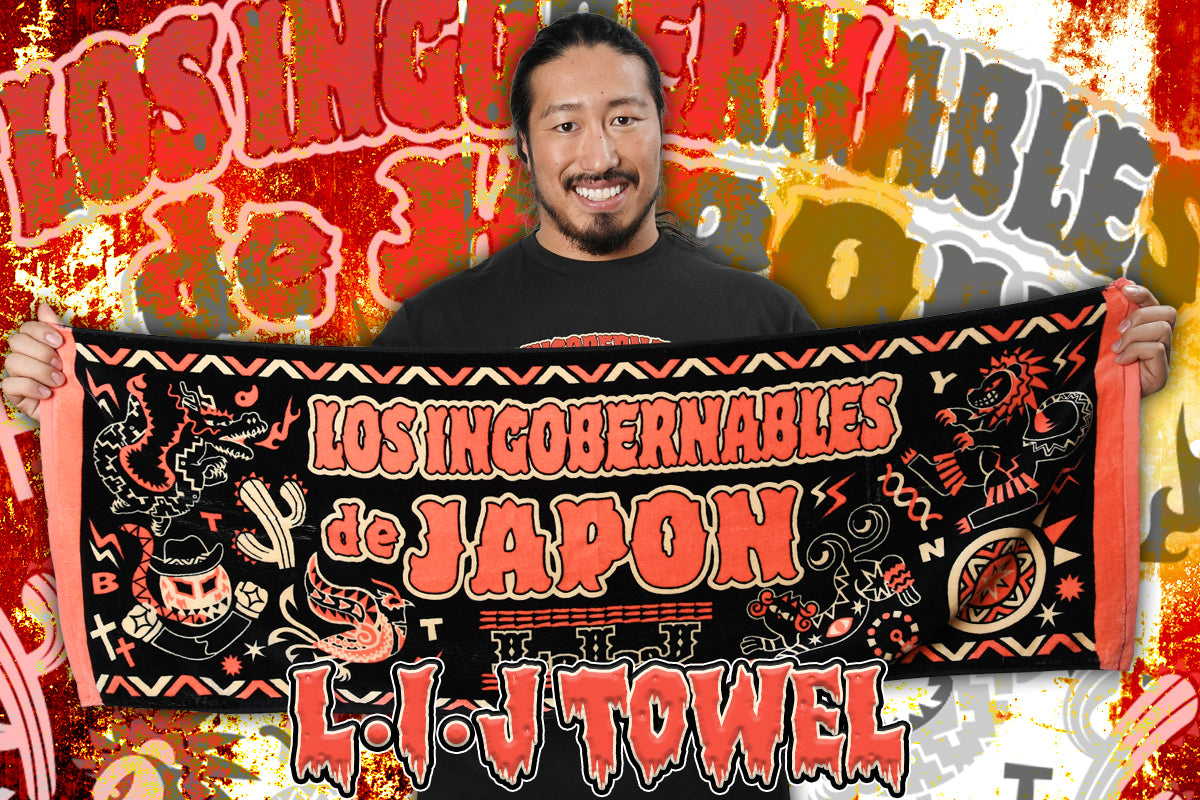 Mural de L・I・J スポーツタオル(ブラック)