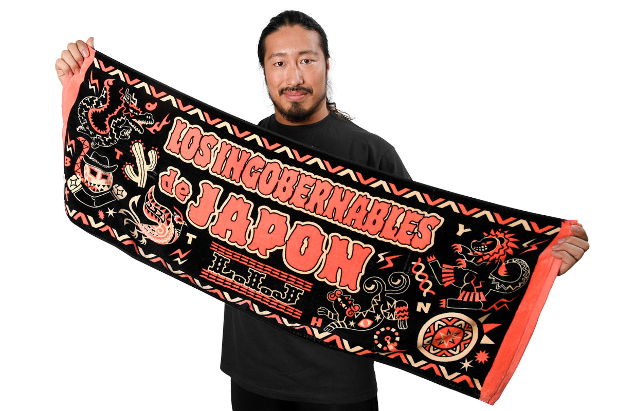 Mural de L・I・J スポーツタオル(ブラック)