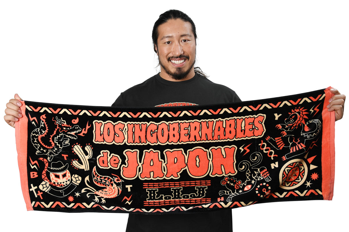 Mural de L・I・J スポーツタオル(ブラック)