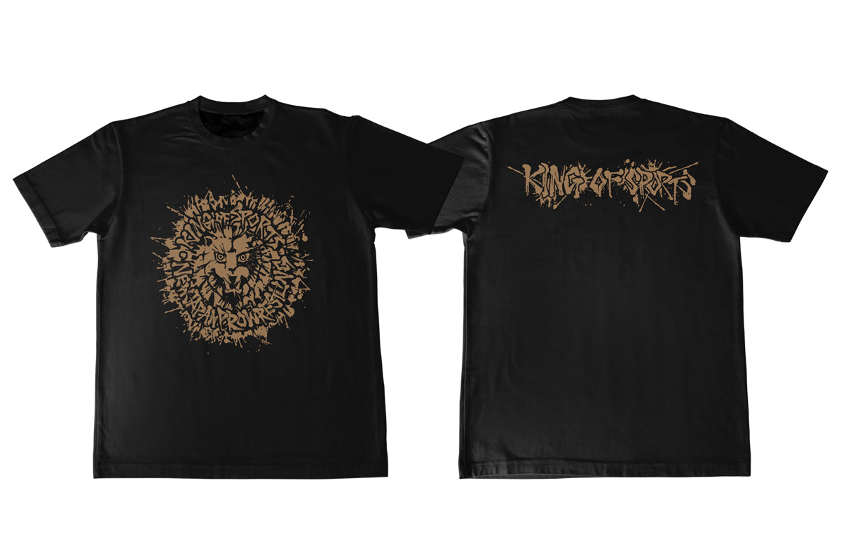 babylclub レオパードロゴシャーリングTシャツ ブラック ライオンマーク ドライTシャツ（2026・ブラック×ゴールド）