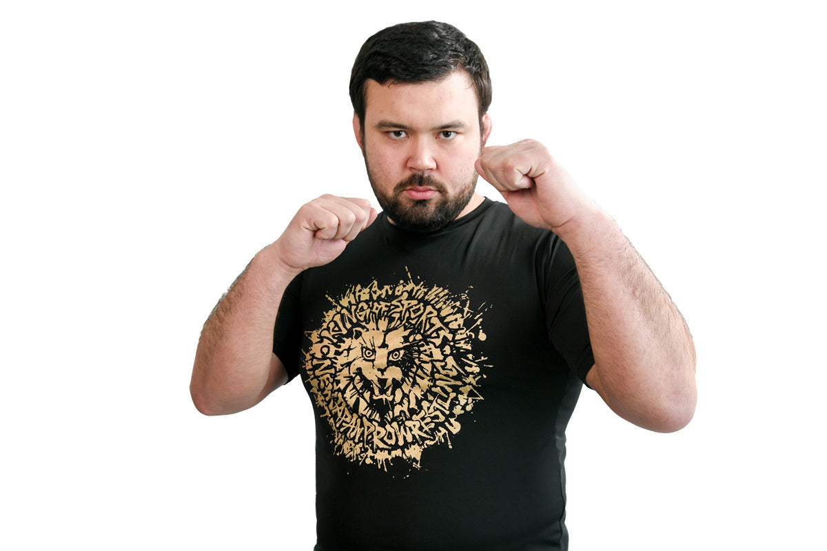 ライオンマーク ドライTシャツ(2026・ブラック×ゴールド)