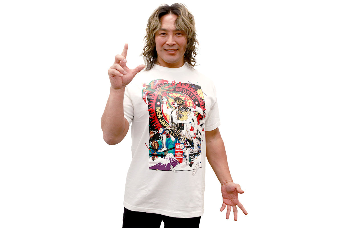 WK20 棚橋弘至×中村佑介 Tシャツ(ホワイト)