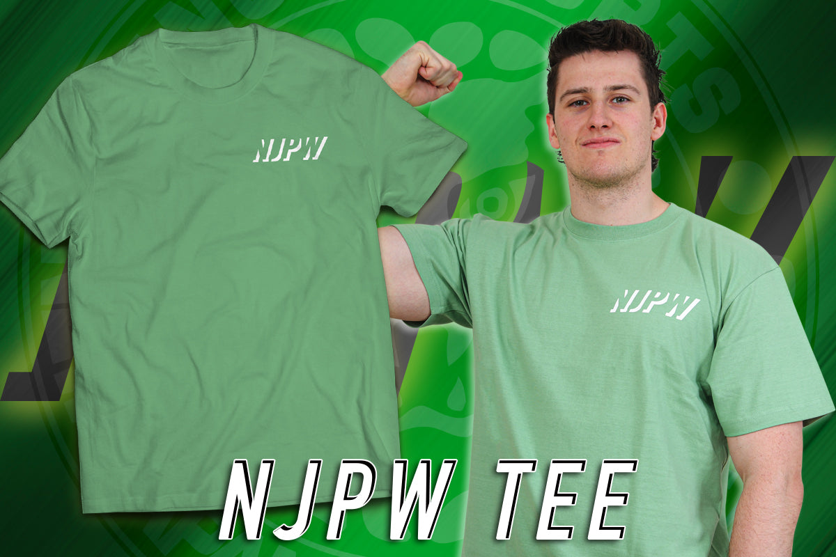 NJPW Tシャツ(スモーキーグリーン・2023)