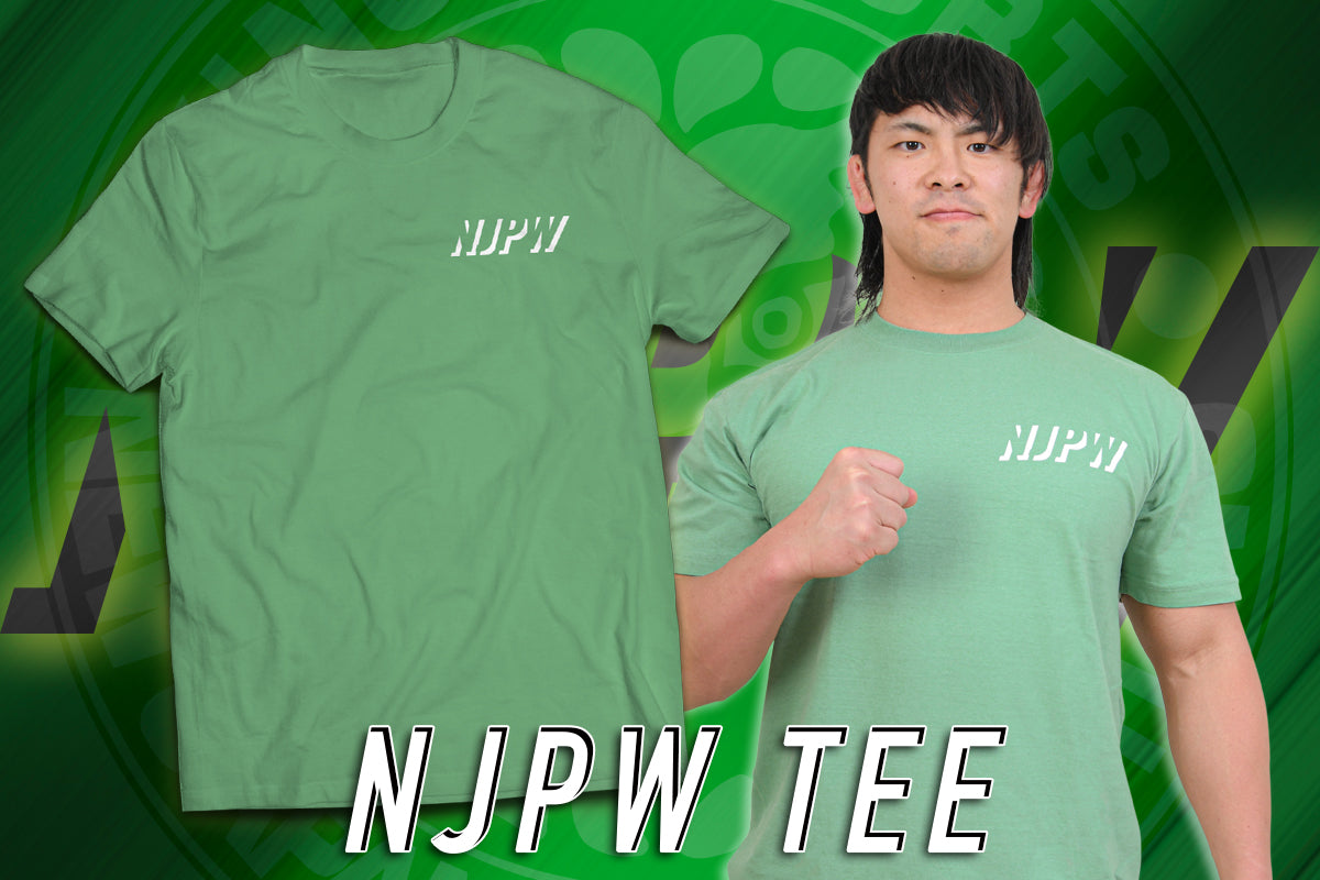 NJPW Tシャツ(スモーキーグリーン・2023)