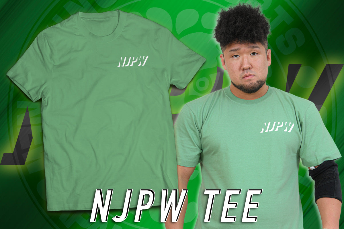 NJPW Tシャツ(スモーキーグリーン・2023)