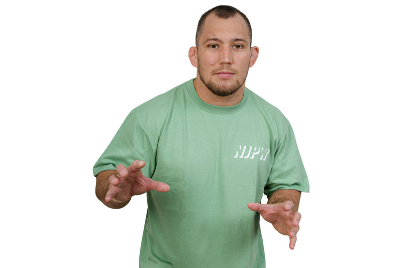 NJPW Tシャツ（スモーキーグリーン・2023）
