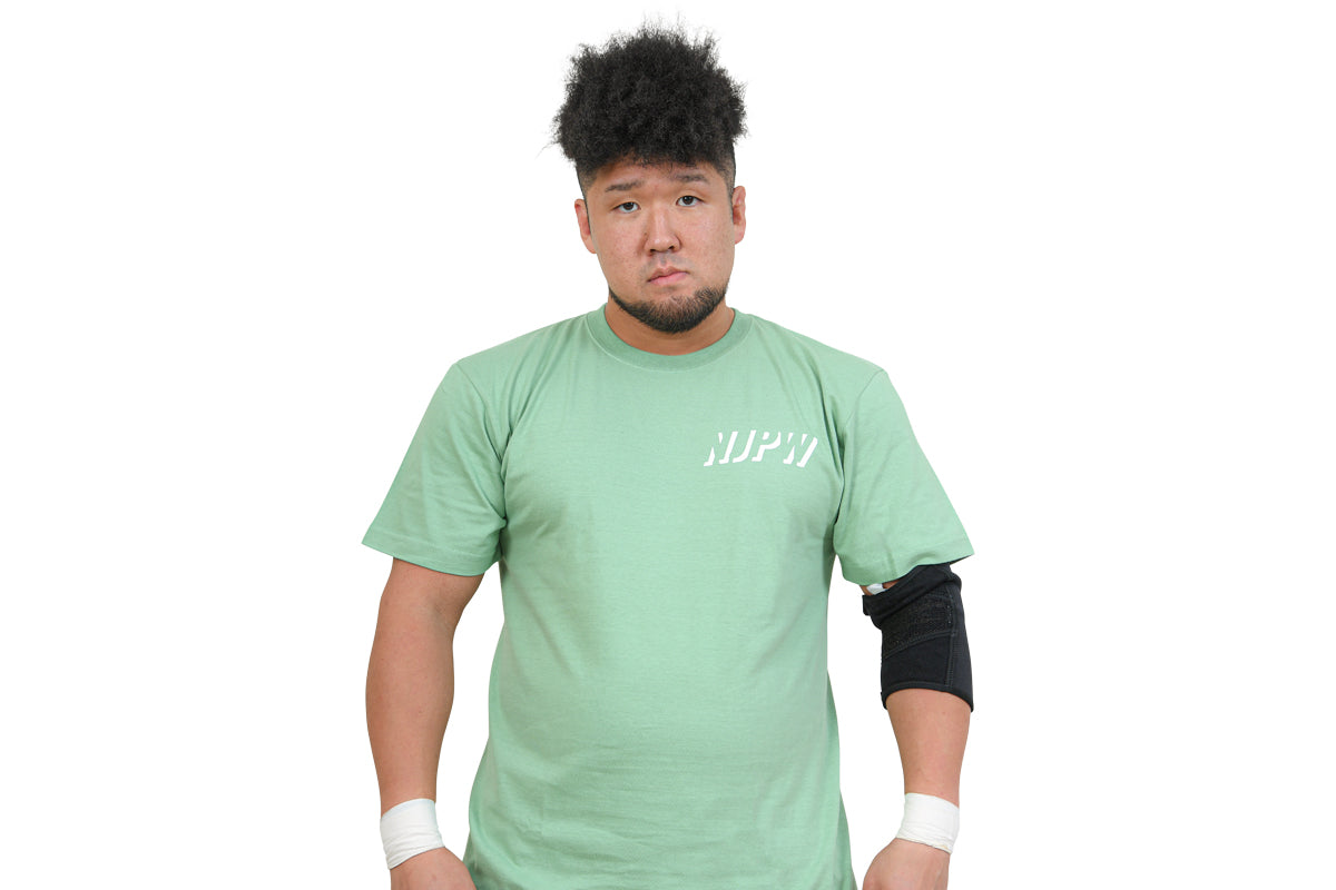 NJPW Tシャツ(スモーキーグリーン・2023)