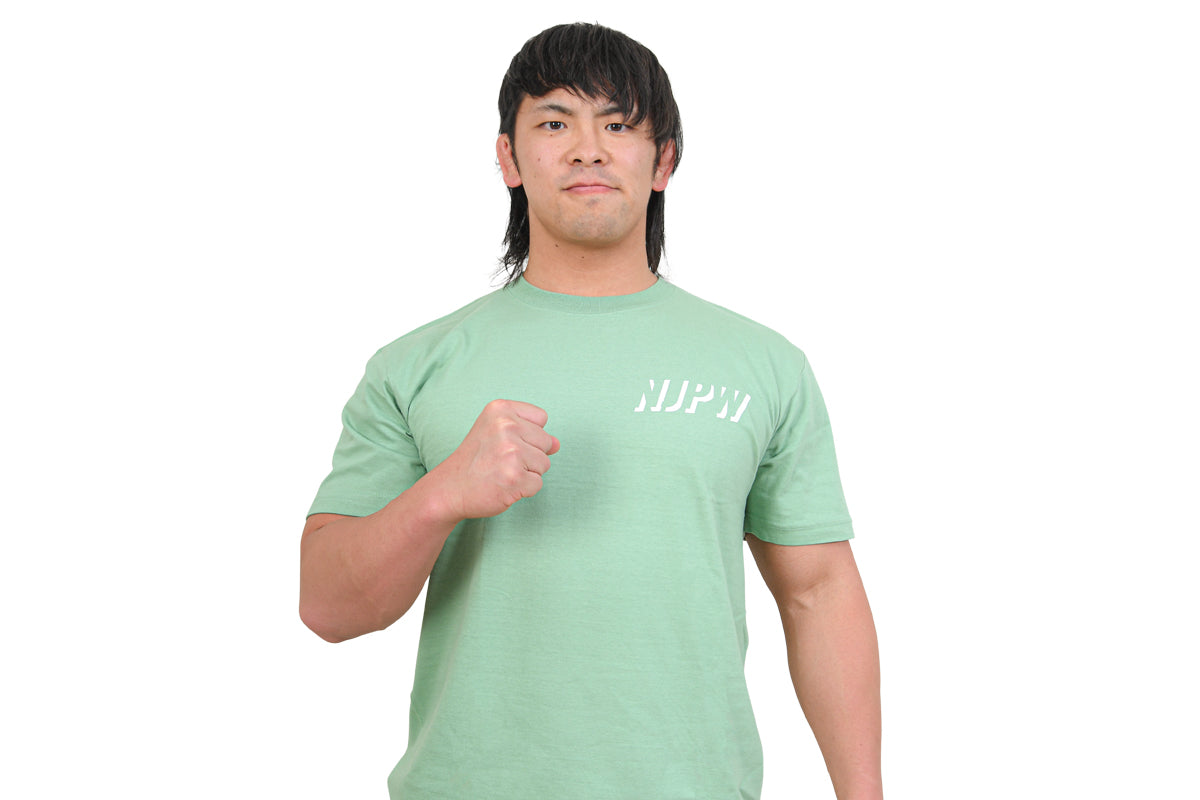 NJPW Tシャツ(スモーキーグリーン・2023)