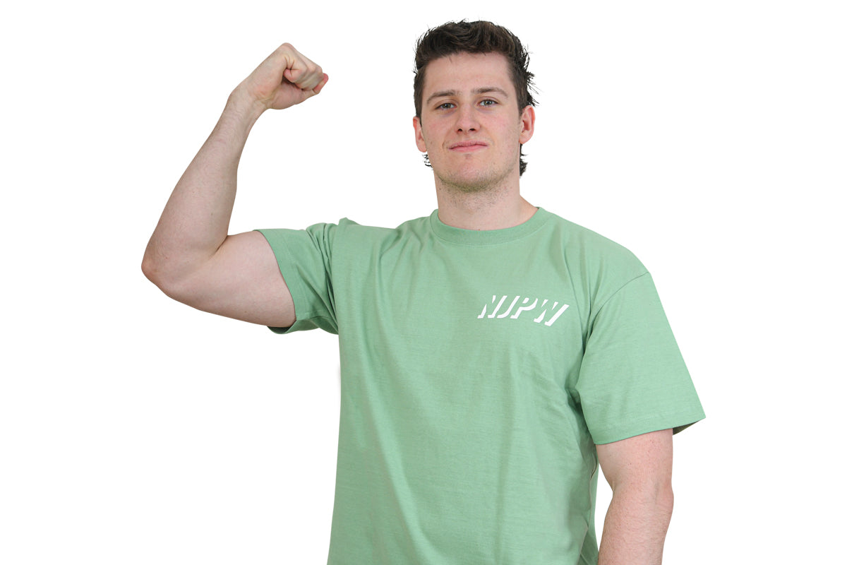 NJPW Tシャツ(スモーキーグリーン・2023)