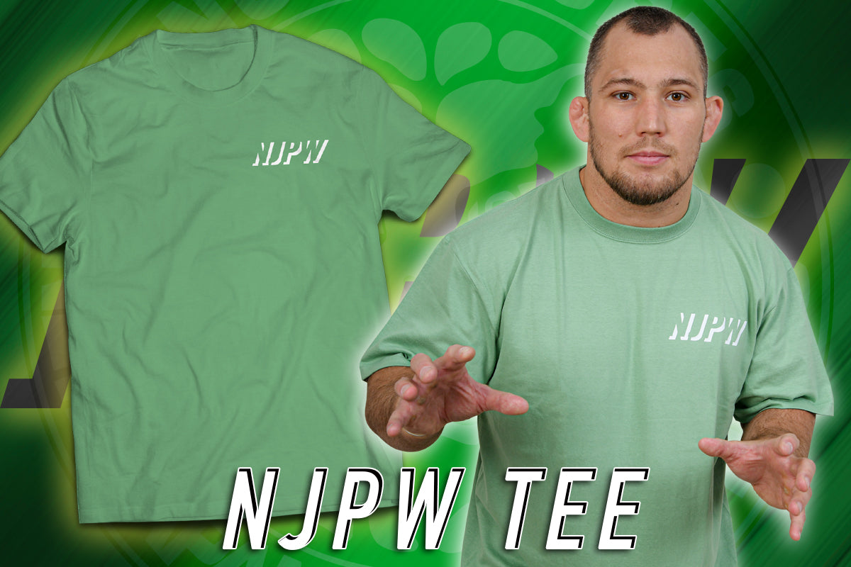 NJPW Tシャツ(スモーキーグリーン・2023)