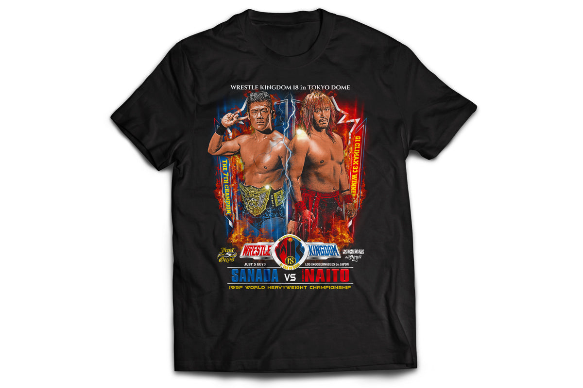 WK18 SANADA vs 内藤哲也 対戦記念Tシャツ