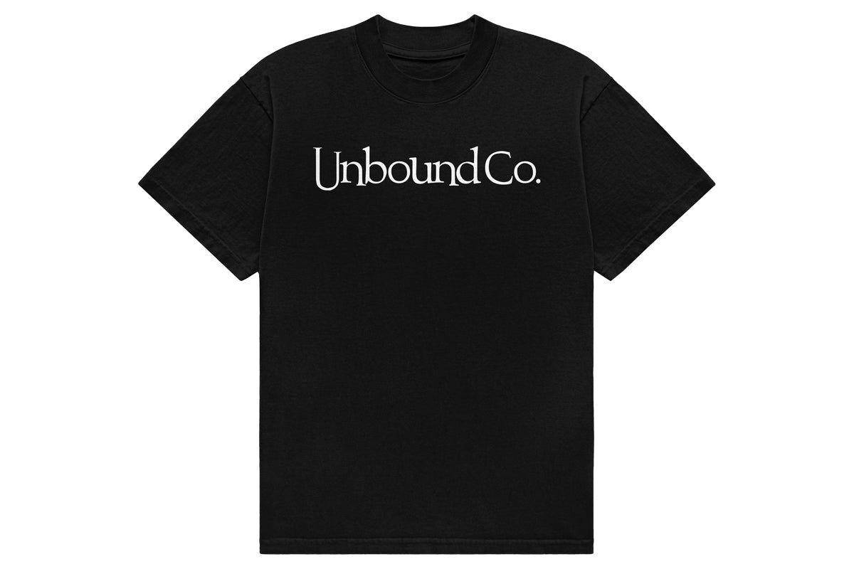 Unbound Co. Tシャツ(Wordlogo・ブラック×ホワイト)
