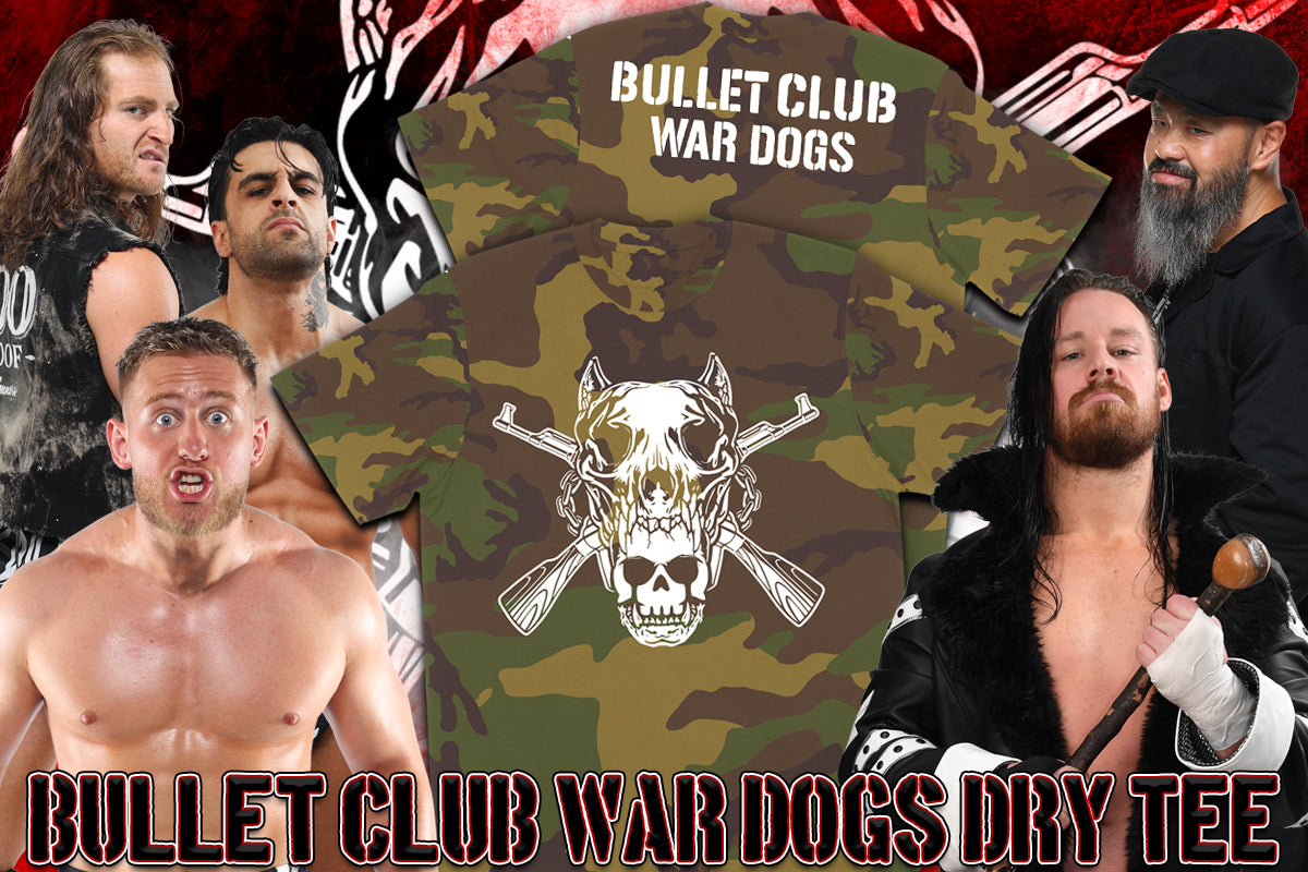 BULLET CLUB WAR DOGS ドライTシャツ(ウッドランドカモ)