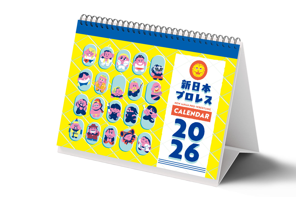 2026年 新日本プロレス カレンダー(卓上タイプ A5サイズ)