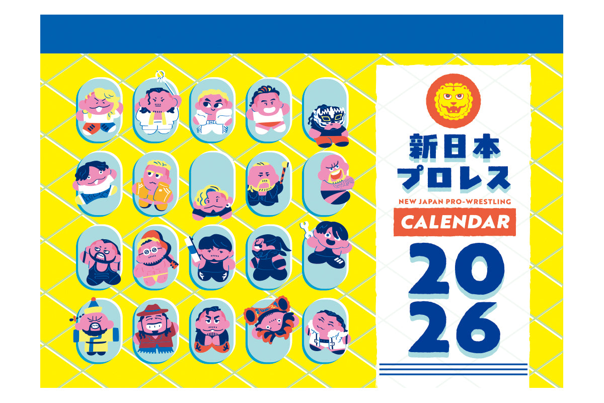 2026年 新日本プロレス カレンダー(卓上タイプ A5サイズ)
