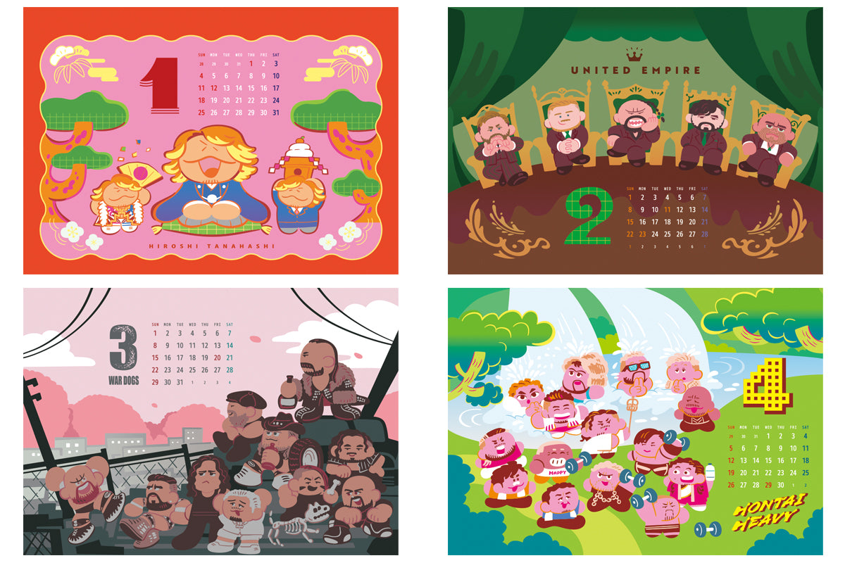 2026年 新日本プロレス カレンダー(卓上タイプ A5サイズ)