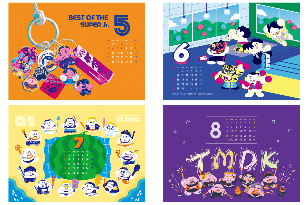 2026年 新日本プロレス カレンダー(卓上タイプ A5サイズ)