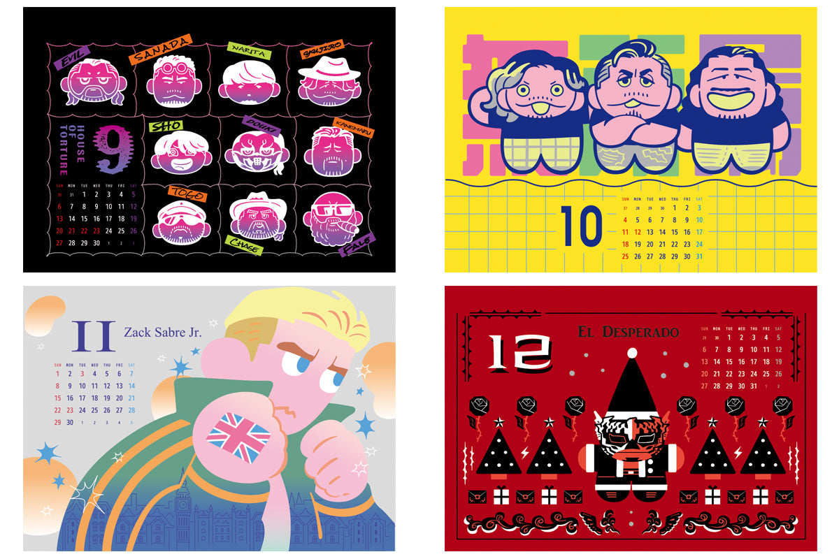 2026年 新日本プロレス カレンダー(卓上タイプ A5サイズ)