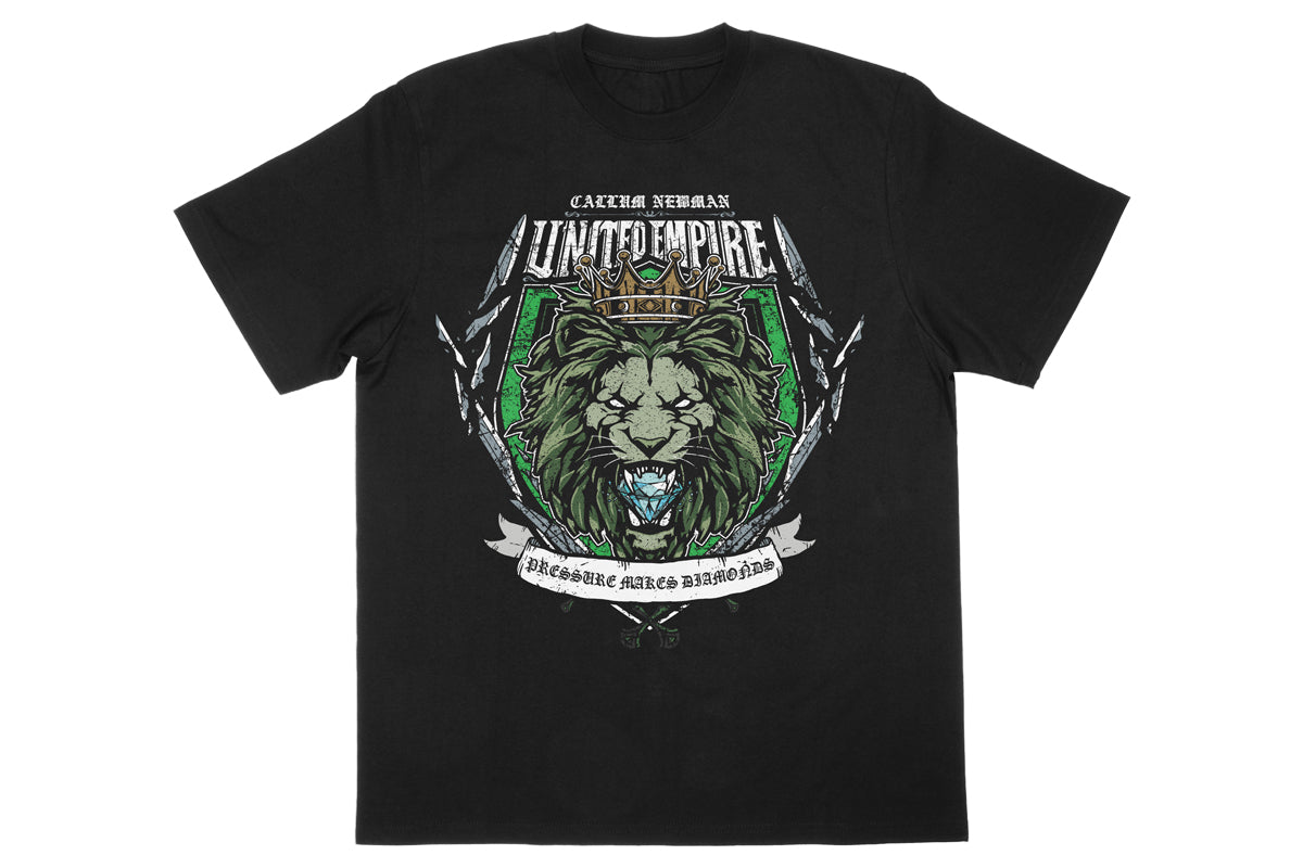 カラム・ニューマン「PRESSURE MAKES DIAMONDS」Tシャツ