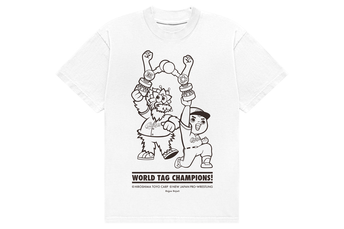 広島東洋カープ × 新日本プロレス「W.T.C 14」コラボTシャツ(ホワイト)