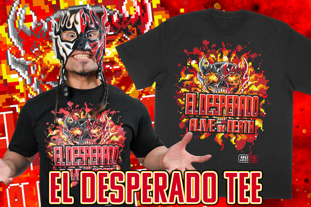 エル・デスペラード「dotswrestler」Tシャツ(ALIVE IN DEATH)