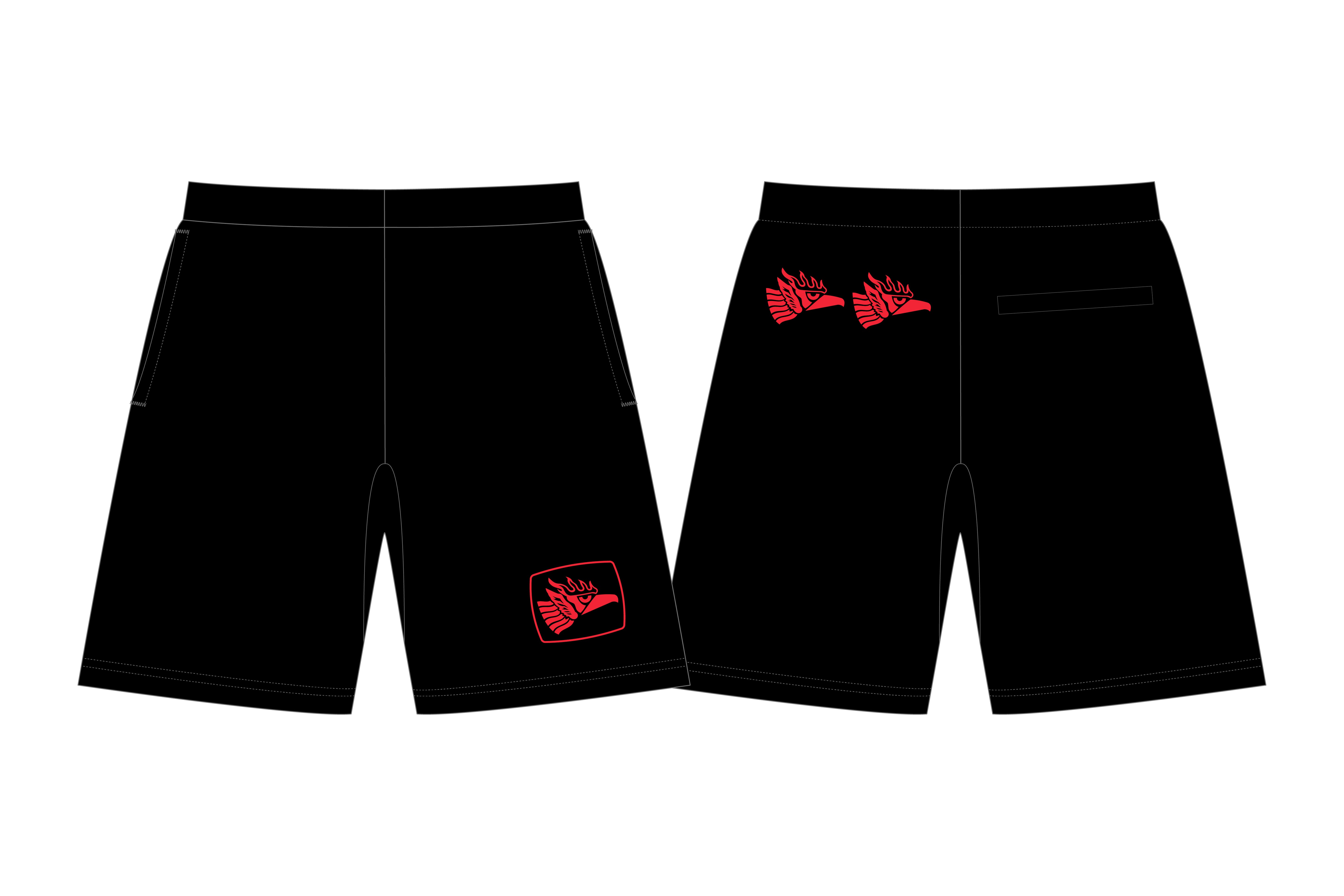 エル・デスペラード スウェットセットアップ(ショートスリーブ&ショーツ・ブラック)