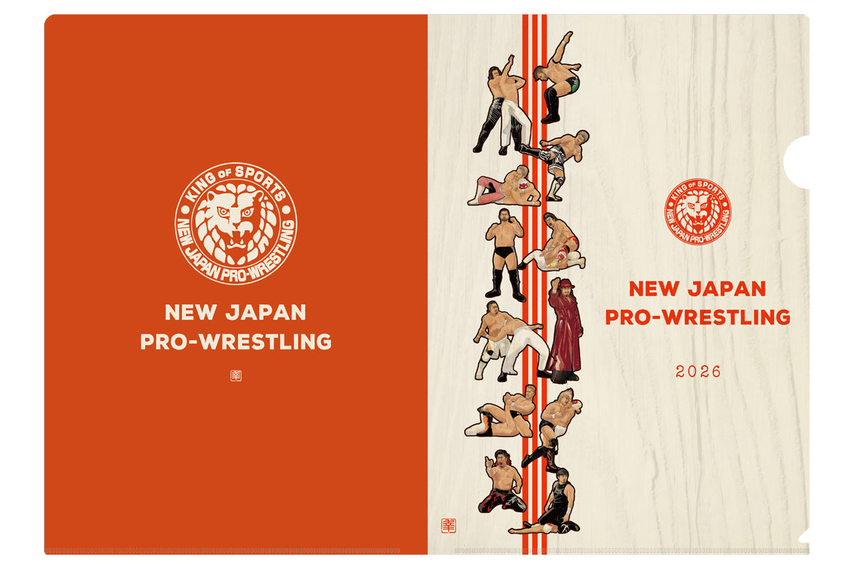 NEW JAPAN PAINTING」クリアファイル＆フレークシールセット(紅白)